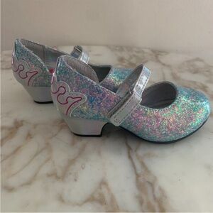 Toddler Girls' Disney Princess Ballet Flats - Silver Size 6